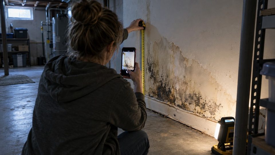 Documenting mold damage for a Wisconsin homeowners insurance claim